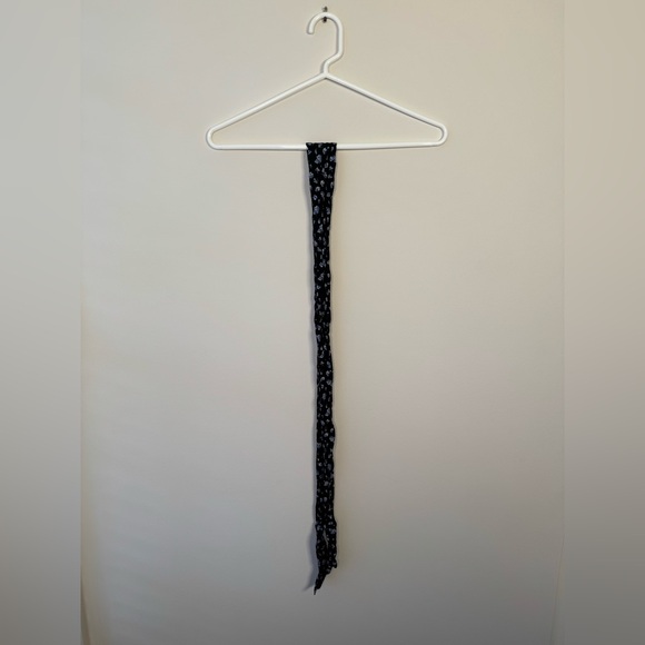 Madewell Black Ruffle-Sleeve Tie-Waist Jumpsuit in Blue Baby's Breath - Small - Picture 12 of 13